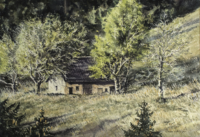 Grange vers Les Curies