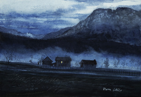 Pointe du Frou, matin d'hiver